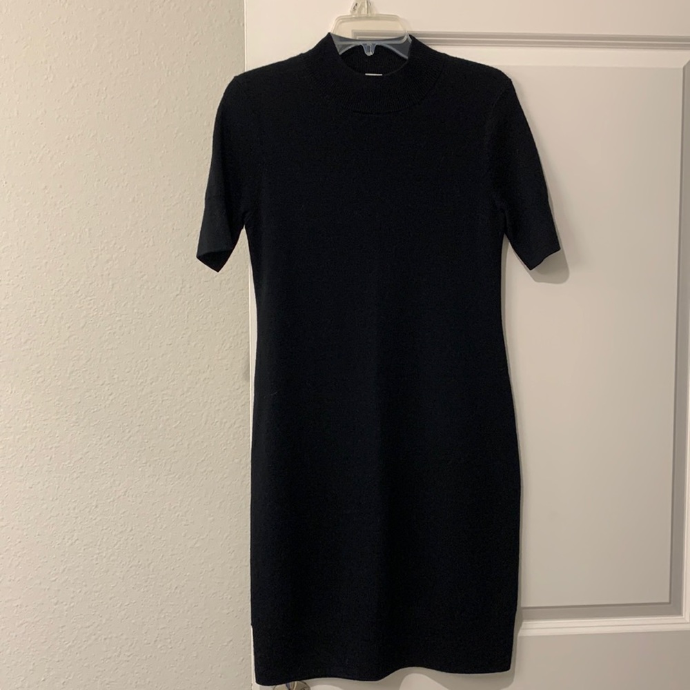 Black Wool Sweater Dress